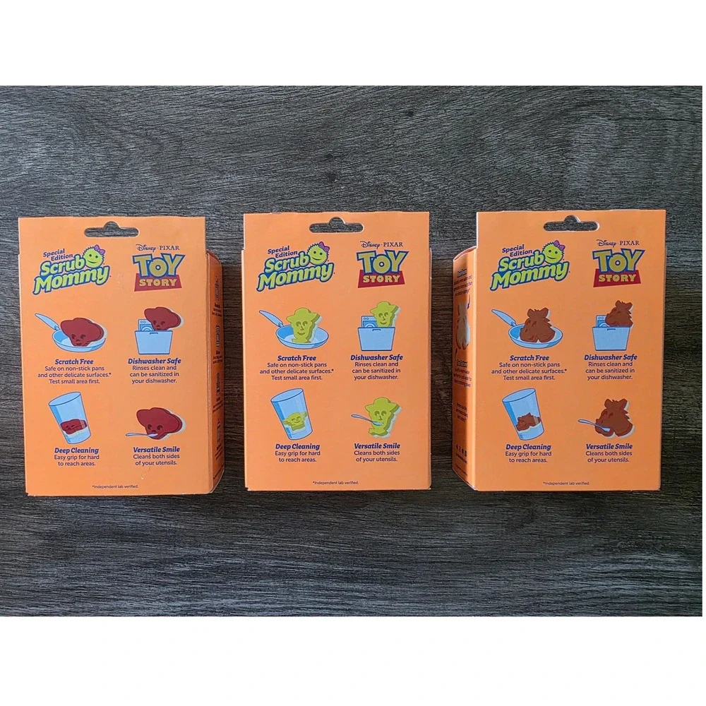 Scrub Mommy Disney Pixar Toy Story Sponges 3 Pack Jessie Woody Bullseye NEW